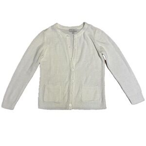 Carolyn Taylor Cream Button-Up Cardigan